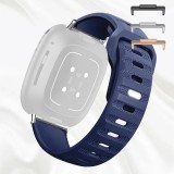 Curea silicon, compatibila Huawei Watch Fit 2, cu adaptor dedicat, Navy Grip