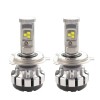 Set 2 LED-uri Auto Techstar&reg; T1S, H4, 40w, 8000 Lumeni, 6500K, AUTO, 12-24 Volti, CREE, Canbus, Radiator Aluminiu