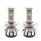 Set 2 LED-uri Auto Techstar&reg; T1S, H4, 40w, 8000 Lumeni, 6500K, AUTO, 12-24 Volti, CREE, Canbus, Radiator Aluminiu