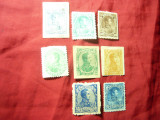 Set 8 timbre Venezuela- S.Bolivar - Pt.Educatie- 1887-1901 ,val.3b pe fragment