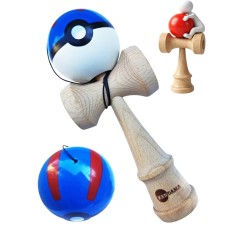 Kendama profesionala, Bila din lemn + Sticker pentru telefon, 134KD
