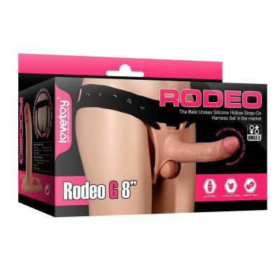 Rodeo G - Prelungitor penis cu strap on din silicon, 19 cm foto
