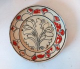 Farfurie veche de ceramica, posibil Corund, 16cm diametru