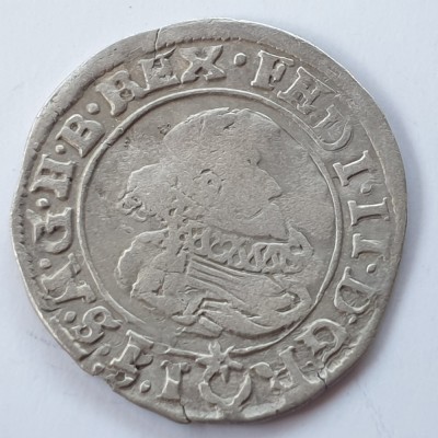 Boemiea 3 kreuzer 1627 Praga argint Ferdinand ll foto
