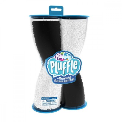 Spuma de modelat Playfoam Pluffle&amp;trade; Twist - Alb si negru PlayLearn Toys foto