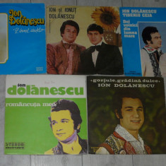 vinyl/vinil 5 albume Ion Dolanescu(Pe drumul,Gorjule,Romante,+ Ceia) la 40 lei