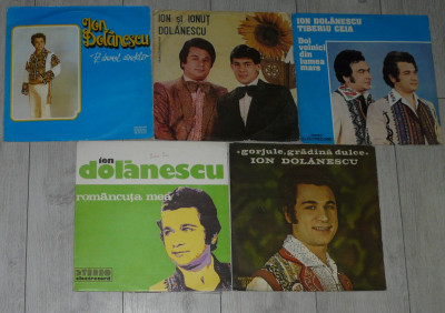 vinyl/vinil 5 albume Ion Dolanescu(Pe drumul,Gorjule,Romante,+ Ceia) la 40 lei foto
