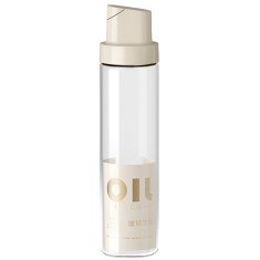 Dispenser pentru ulei, flippy, deschidere si inchidere automata a rezervorul, cu inductie gravitationala, 500 ml, 26.1x6.2x6.2cm, gri