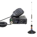 CB PNI Escort HP 8900 ASQ Radio Station Package, 12-24V + CB PNI ML70 Antenna, 70 cm with 145 mm magnetic base included