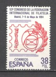 Spania.1984 Congresul Federatiei Internationale de Filatelie SS.241