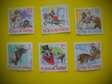 HOPCT LOT NR 220 FABULE SI BASME 1965-6 TIMBRE VECHI-STAMPILAT ROMANIA