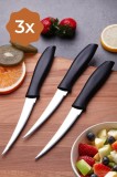 Cumpara ieftin Set de cuțite, 3 bucati Magic Negru 25.5x9x1.3 cm