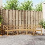 vidaXL Set de canapele de exterior 4 pcs Alb 245,5 x 166,5 x 73 cm 3386388