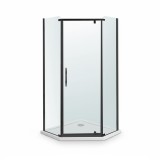 Cumpara ieftin Celtic 100x100 cm &ouml;tsz&ouml;gletű zuhanykabin zuhanyt&aacute;lc&aacute;val fekete