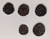 Cumpara ieftin Bhutan lot 5 monede bronz 1835-1910