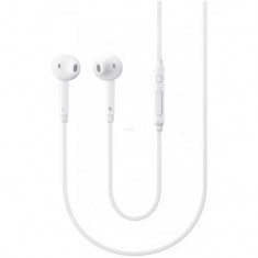 Casti in ear EO-EG920BWE, stereo pentru Samsung S6/S6 Edge/S7/S7 Edge, Jack, Microfon, Albe