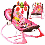 Scaun si Balansoar 2in1 Malplay baby pentru bebelusi cu bufnite 0 - 18 kg