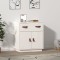 Gossi servanta, alb, 65,5x40x75 cm, lemn masiv de pin