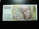 Bancnota Islanda 2000 Kronur 1986 - Stare Excelenta