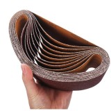 Set banda abraziva pentru sflefuitor, P60, 537x75 mm, 10 buc, Kraft