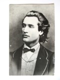 Mihai Eminescu carte postala foto R.P.R. circulata 1971
