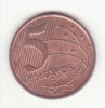Brazilia 5 centavos 2008 XF, America Centrala si de Sud
