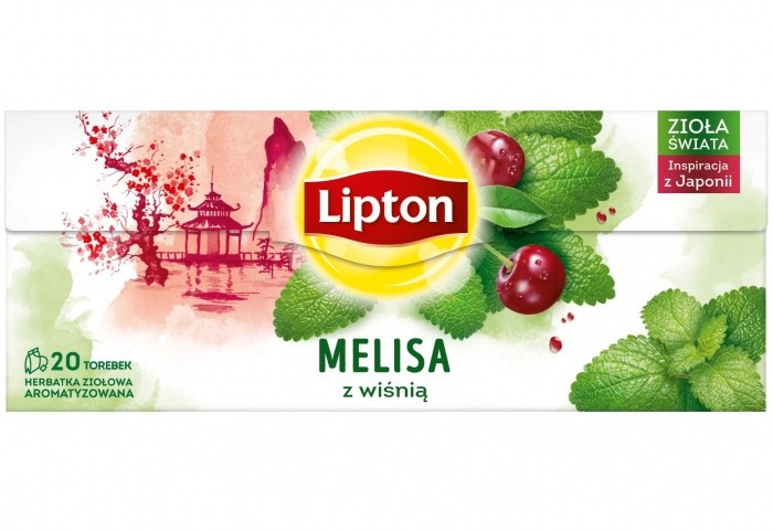 Lipton ceai Herbal de Melissa si Cirese 20 plicuri