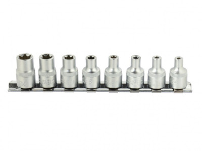 Set 8 chei tubulare 3/8&amp;quot; CRV 4 -14mm + suport metalic, GEKO G13530 foto