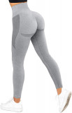 ACTIVE Femei Scrunch Stretch Butt Lifting Leggings fără sudură cu talie &icirc;naltă S