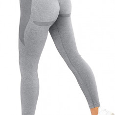 ACTIVE Femei Scrunch Stretch Butt Lifting Leggings fără sudură cu talie înaltă S