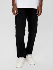 Blugi bărbați Nelio cu talie &icirc;nalță și croială Slim fit, Negru, W31 L32