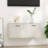vidaXL Dulap de perete, gri beton, 80x36,5x35 cm, lemn compozit