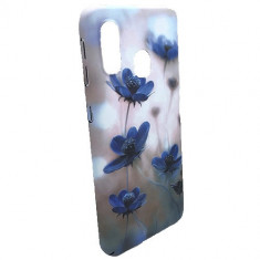 Husa Telefon Plastic Samsung Galaxy A40 a405 Blue Flowers