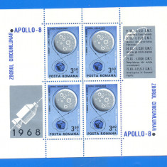 Romania 1969. LP 692a-Apollo 8,bloc