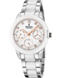 Ceas Dama, Festina, Ceramic cu Cristale Swarovski F20497/1 - Marime universala