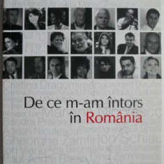 De ce m-am intors in Romania – coordonator Sandra Pralong