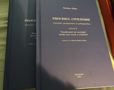 Procesul civilizarii, vol. I+II - Norbert Elias, Polirom, Plural M cartonate foto