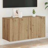 VidaXL Comodă TV de perete, stejar artizanal, 80x30x41 cm