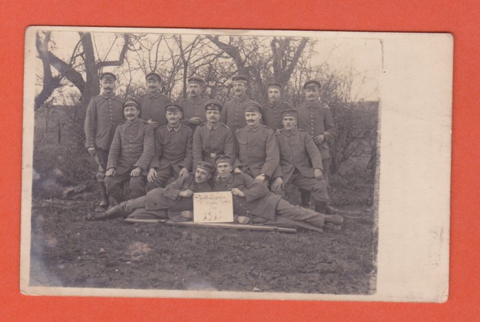 AMS @ - FOTOGRAFIE MILITARI FRONT WW 1 1916 CIRCULATA, REG. 19 RESERVE