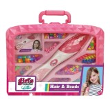 Set elastice si margele pentru par, Pretty Pinky, Design Dazzle and Shine