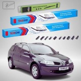 Cumpara ieftin Ștergătoare Renault Megane II Grandtour Break 2006-2009 | Set Față și Spate Flat Premium &ndash; TeamCar&reg;