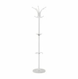Cumpara ieftin Cuier metal alb Alan 37x37x175 cm