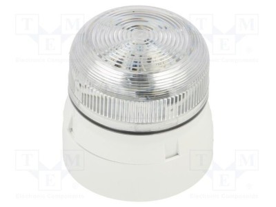 Semnalizator luminos LED flash alb KLAXON SIGNALS 11-35V IP65 foto