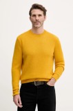 United Colors of Benetton pulover de l&acirc;nă culoarea galben, 103MU10B5