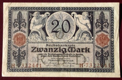 Germania 20 Mark 1915 seria 441 ** foto