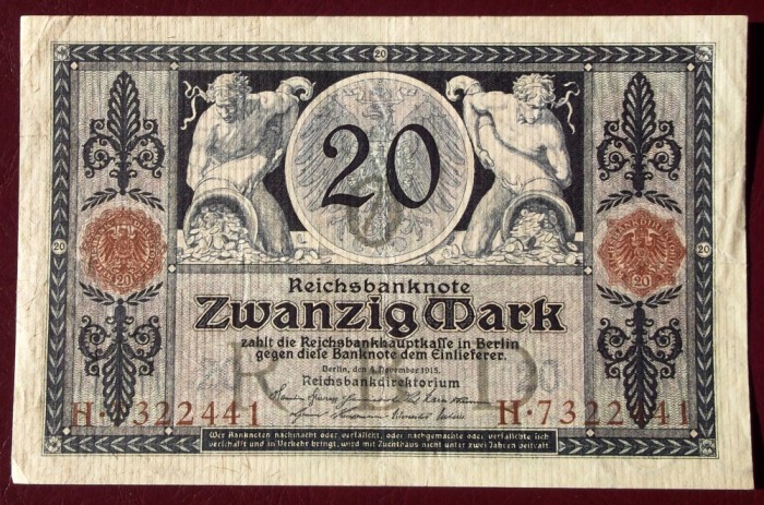 Germania 20 Mark 1915 seria 441 **