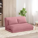 vidaXL Scaun de podea Roz 110 x 82 x 55 cm Catifea 42028213