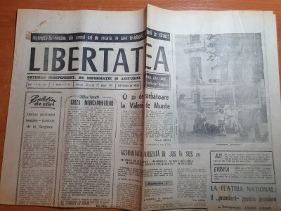 ziarul libertatea 22 - 23 august 1990-&amp;quot;dimensiunea alecsandri&amp;quot; foto