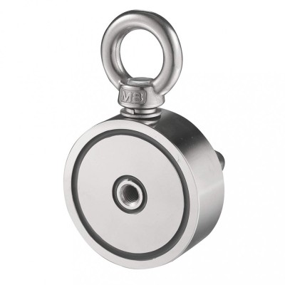 Magnet Fishing D60 mm doua fete 2x120 kg puternic Forta prindere acvatic neodim foto
