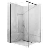 Paravan de dus Rea Aero Black Mat 100